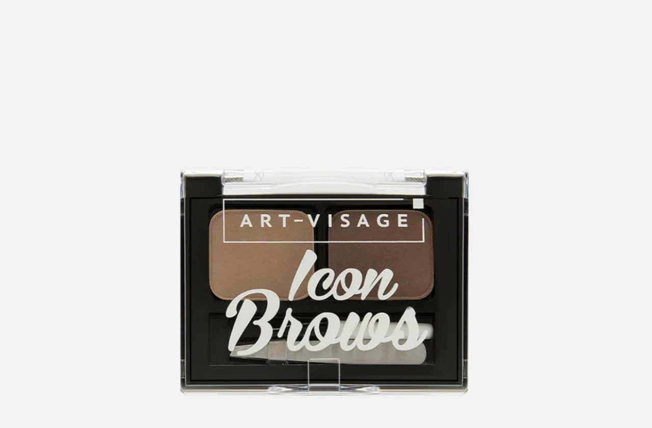 Двойные монохромные тени для бровей ART-VISAGE ICON BROWS