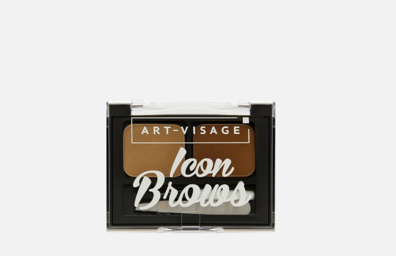 Двойные монохромные тени для бровей ART-VISAGE ICON BROWS